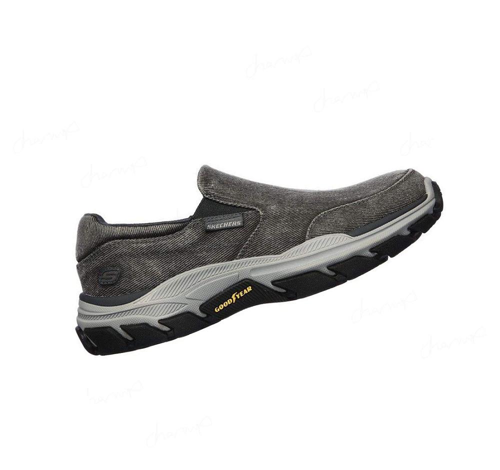 Zapatillas Sin Cordones Skechers Relaxed Fit: Respected - Fallston Hombre Gris | 5232L_AR