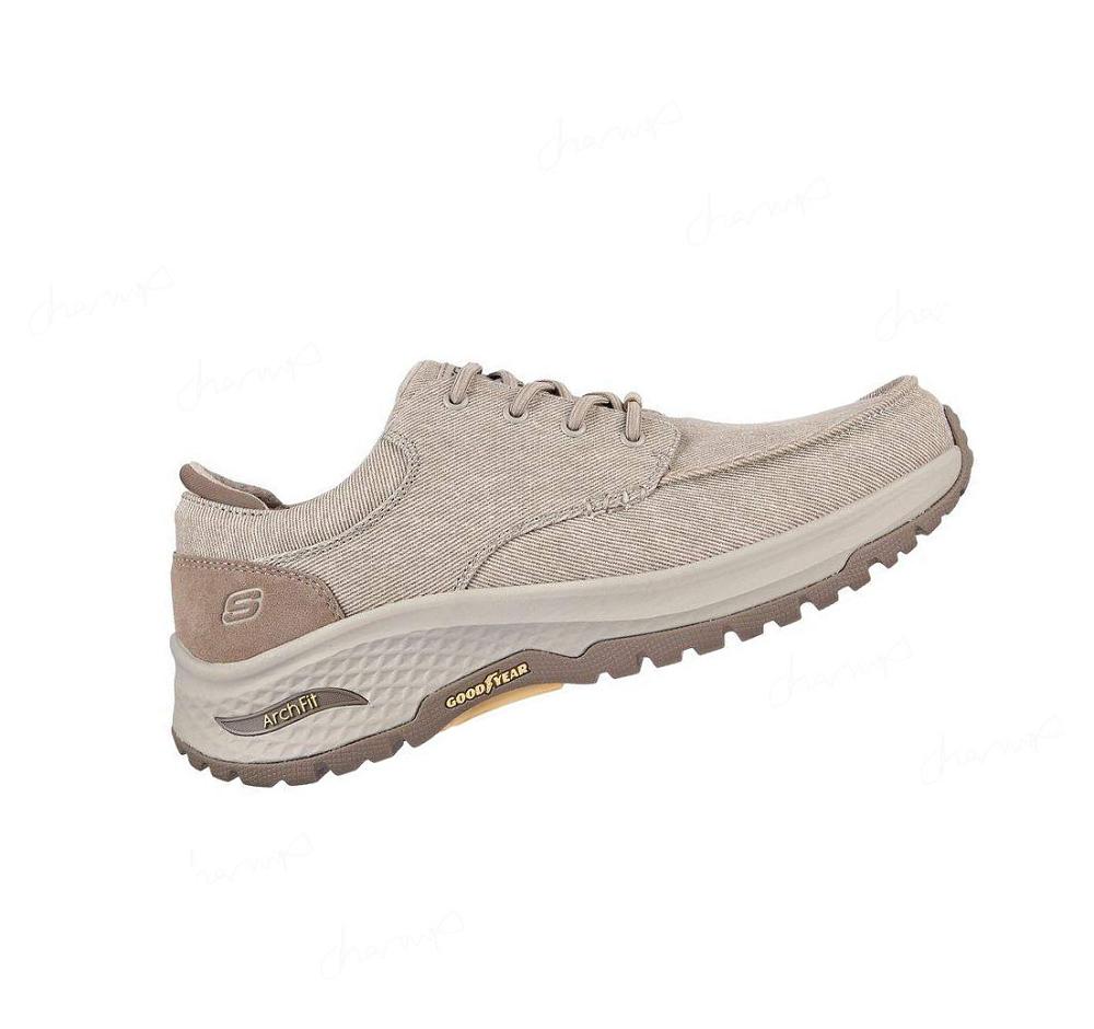 Zapatillas Sin Cordones Skechers Relaxed Fit: Arch Fit Ripple - Poliver Hombre Marrones | 535T0_AR