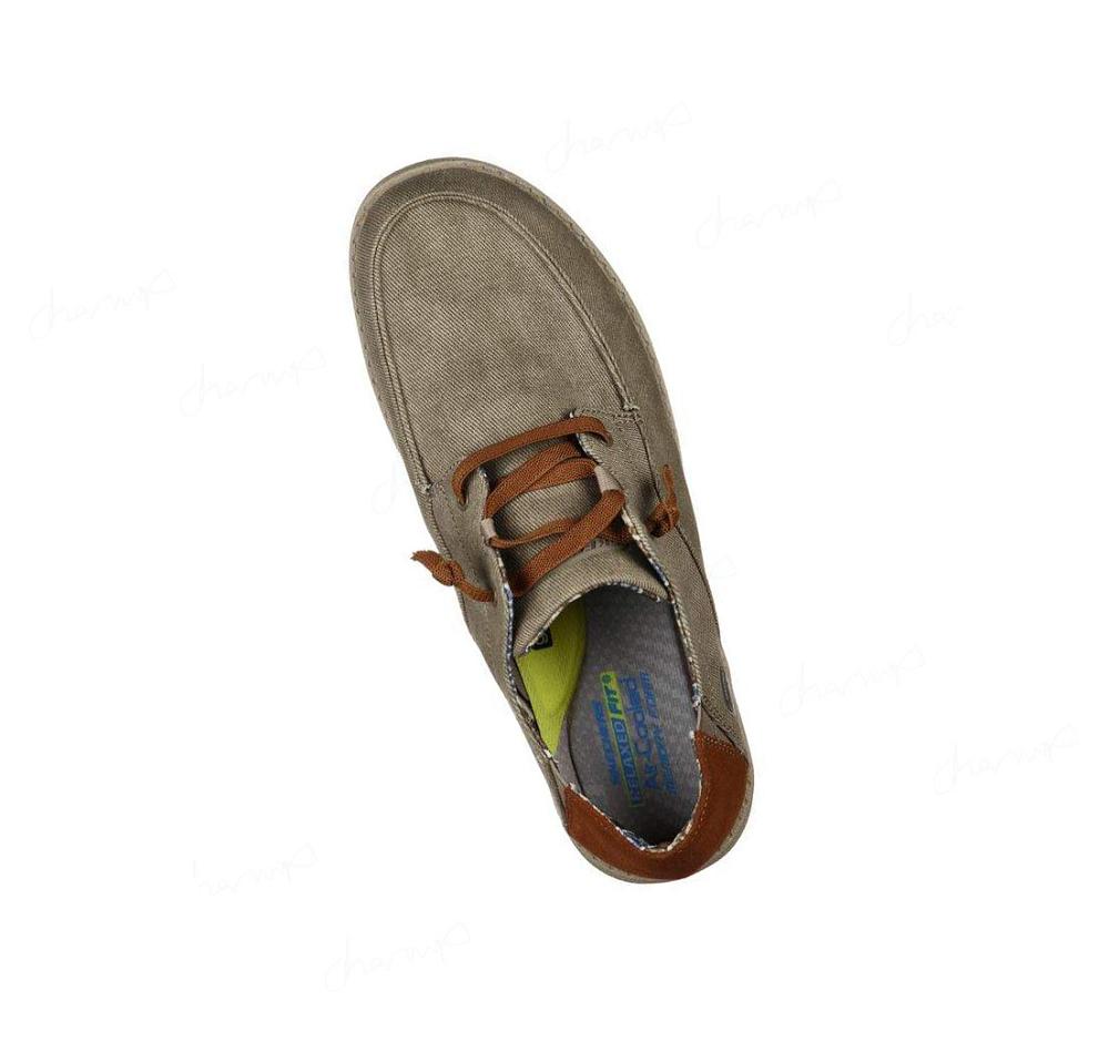 Zapatillas Sin Cordones Skechers Relaxed Fit: Melson - Planon Hombre Marrones | 5532R_AR