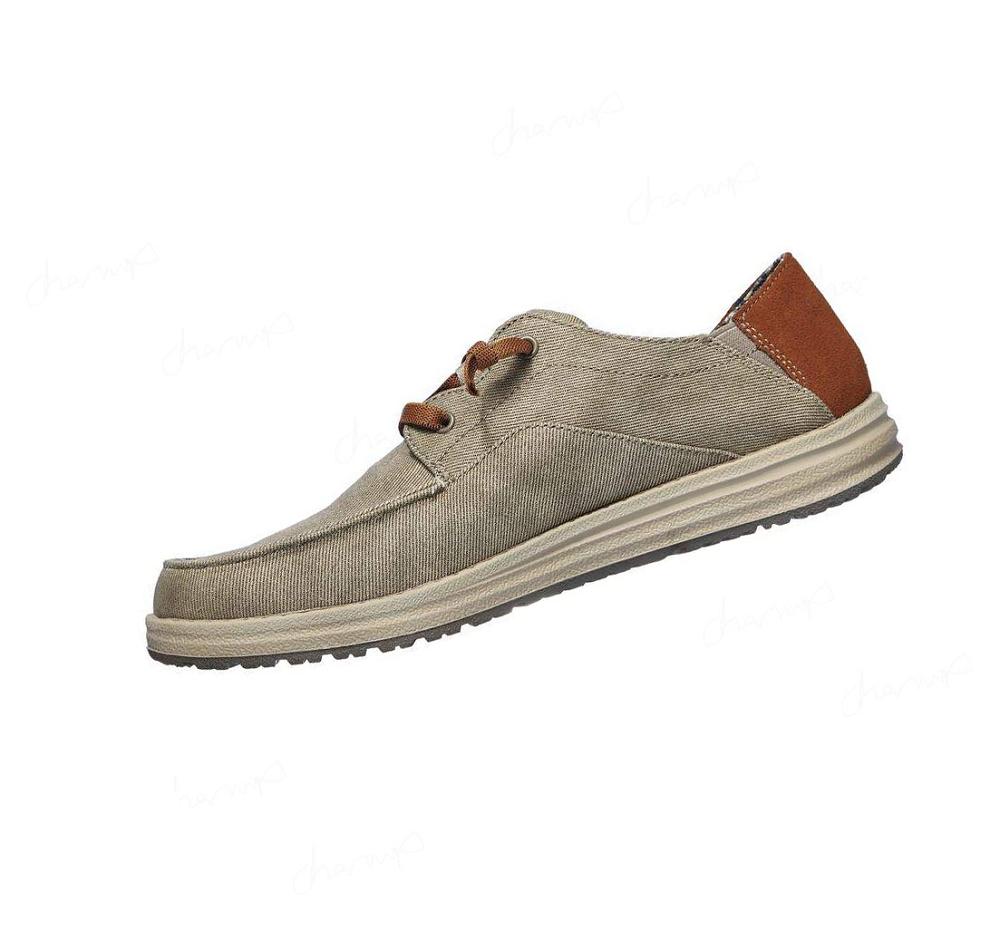 Zapatillas Sin Cordones Skechers Relaxed Fit: Melson - Planon Hombre Marrones | 5532R_AR