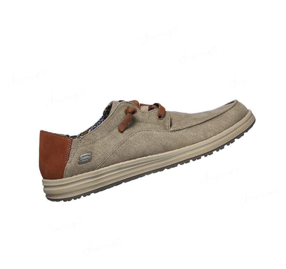 Zapatillas Sin Cordones Skechers Relaxed Fit: Melson - Planon Hombre Marrones | 5532R_AR