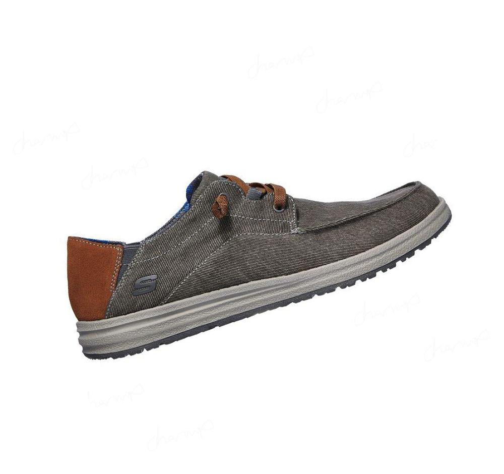 Zapatillas Sin Cordones Skechers Relaxed Fit: Melson - Planon Hombre Gris | 555TE_AR