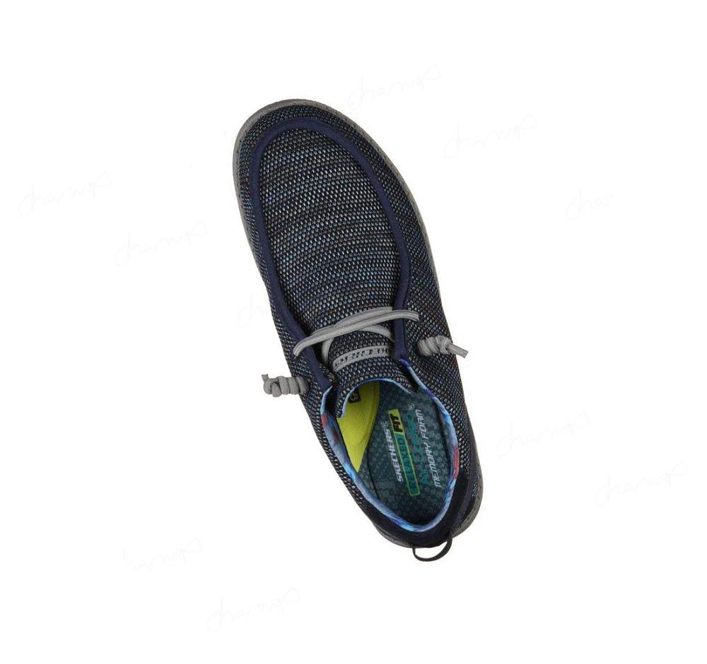 Zapatillas Sin Cordones Skechers Relaxed Fit: Melson - Radlett Hombre Azul Marino | 5A0TQ_AR