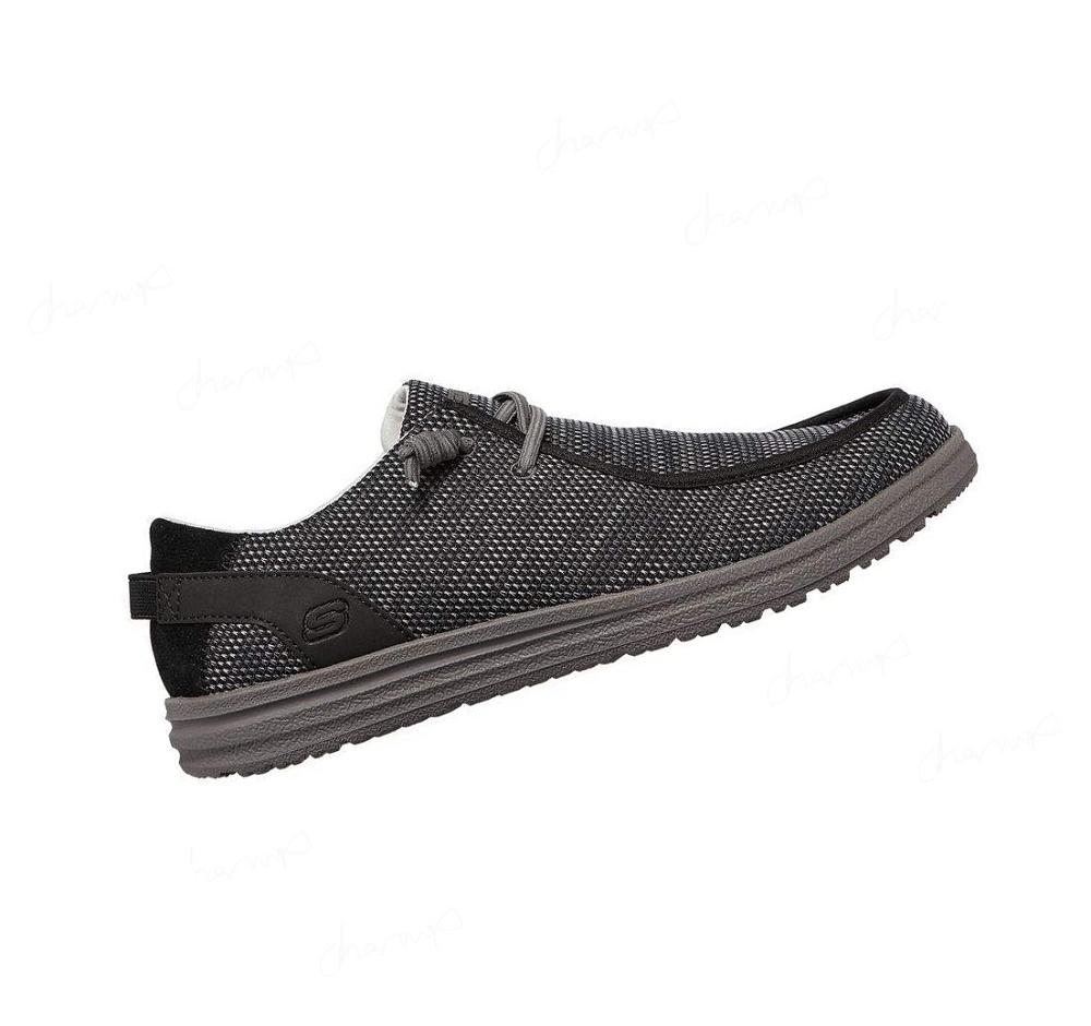 Zapatillas Sin Cordones Skechers Relaxed Fit: Melson - Radlett Hombre Negras | 5A18S_AR