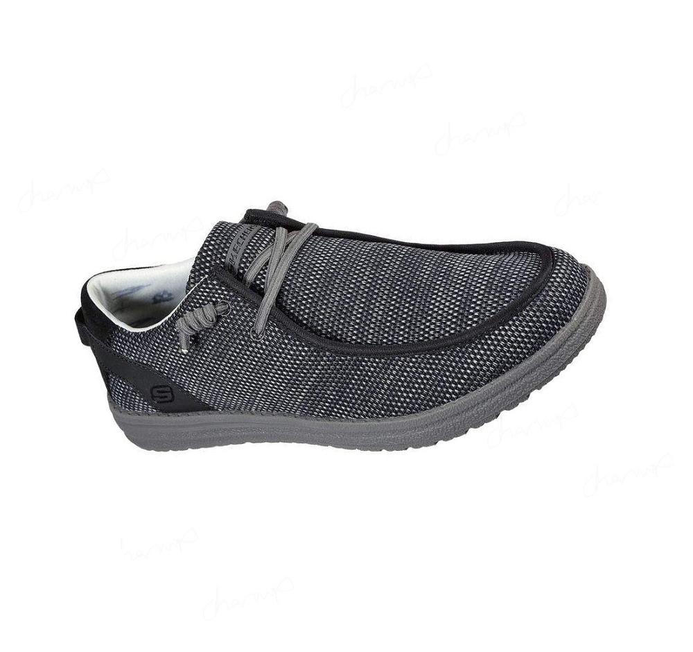 Zapatillas Sin Cordones Skechers Relaxed Fit: Melson - Radlett Hombre Negras | 5A18S_AR