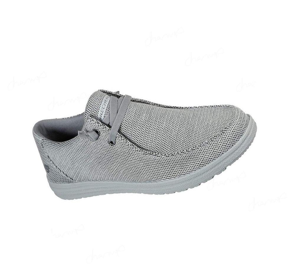 Zapatillas Sin Cordones Skechers Relaxed Fit: Melson - Remie Hombre Gris Claro | 5A32A_AR