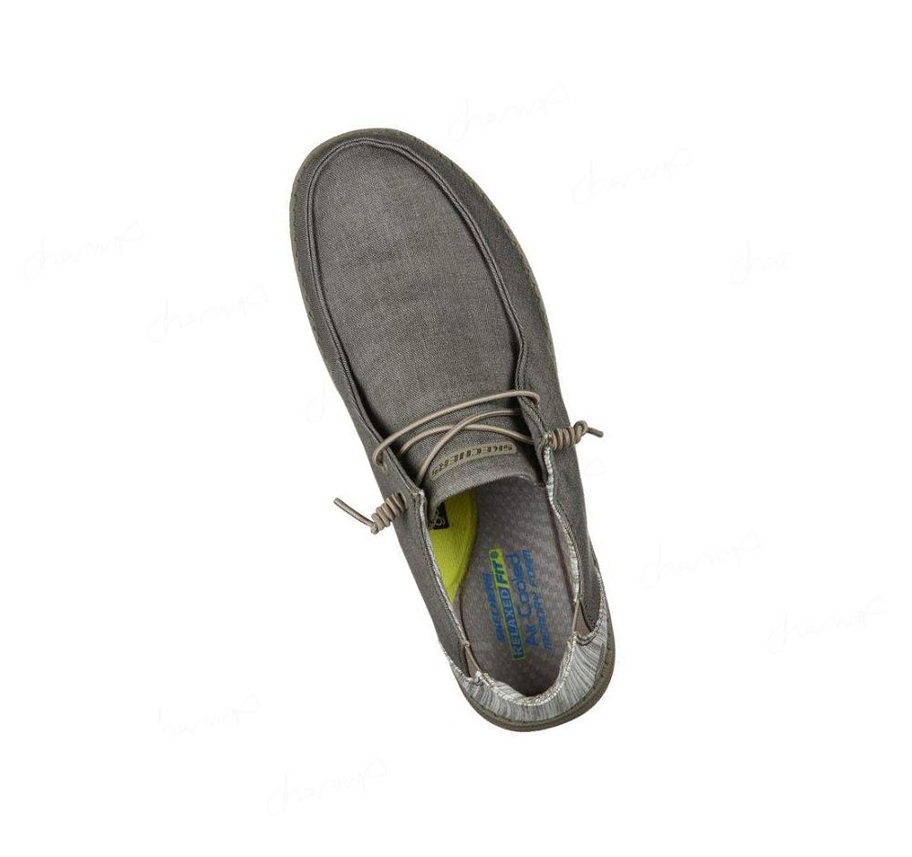 Zapatillas Sin Cordones Skechers Relaxed Fit: Melson - Aveso Hombre Marrones | 5A93A_AR