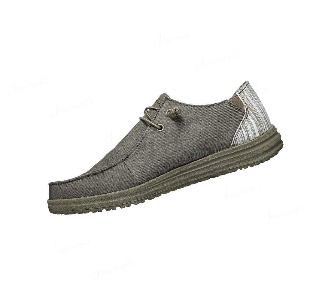 Zapatillas Sin Cordones Skechers Relaxed Fit: Melson - Aveso Hombre Marrones | 5A93A_AR