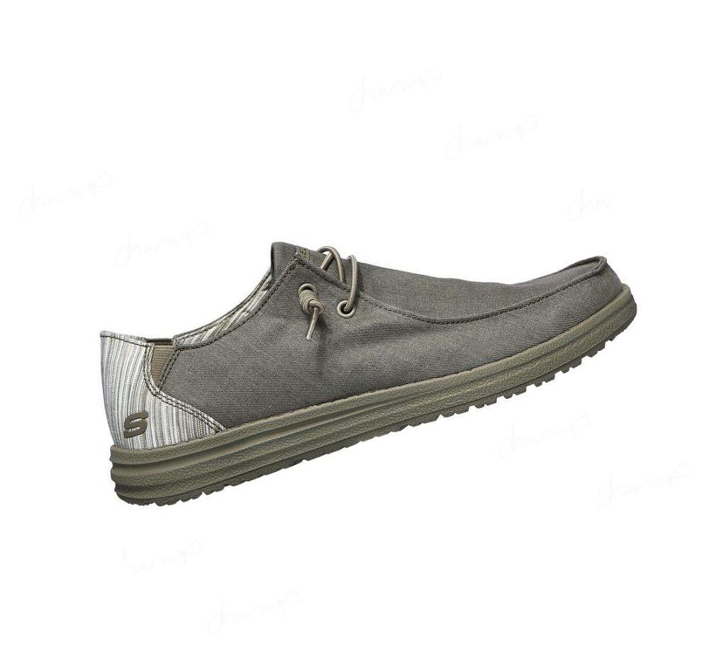 Zapatillas Sin Cordones Skechers Relaxed Fit: Melson - Aveso Hombre Marrones | 5A93A_AR