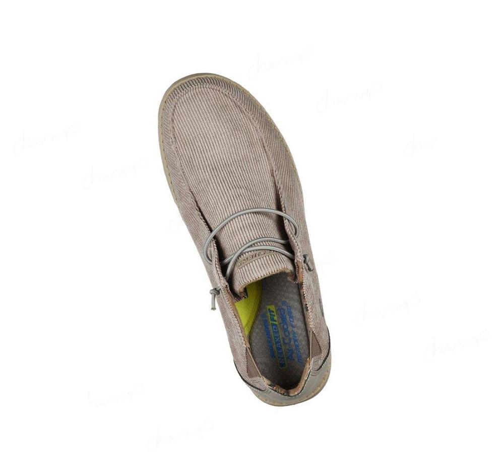 Zapatillas Sin Cordones Skechers Relaxed Fit: Melson - Corduroy Hombre Kaki | 5AA3X_AR