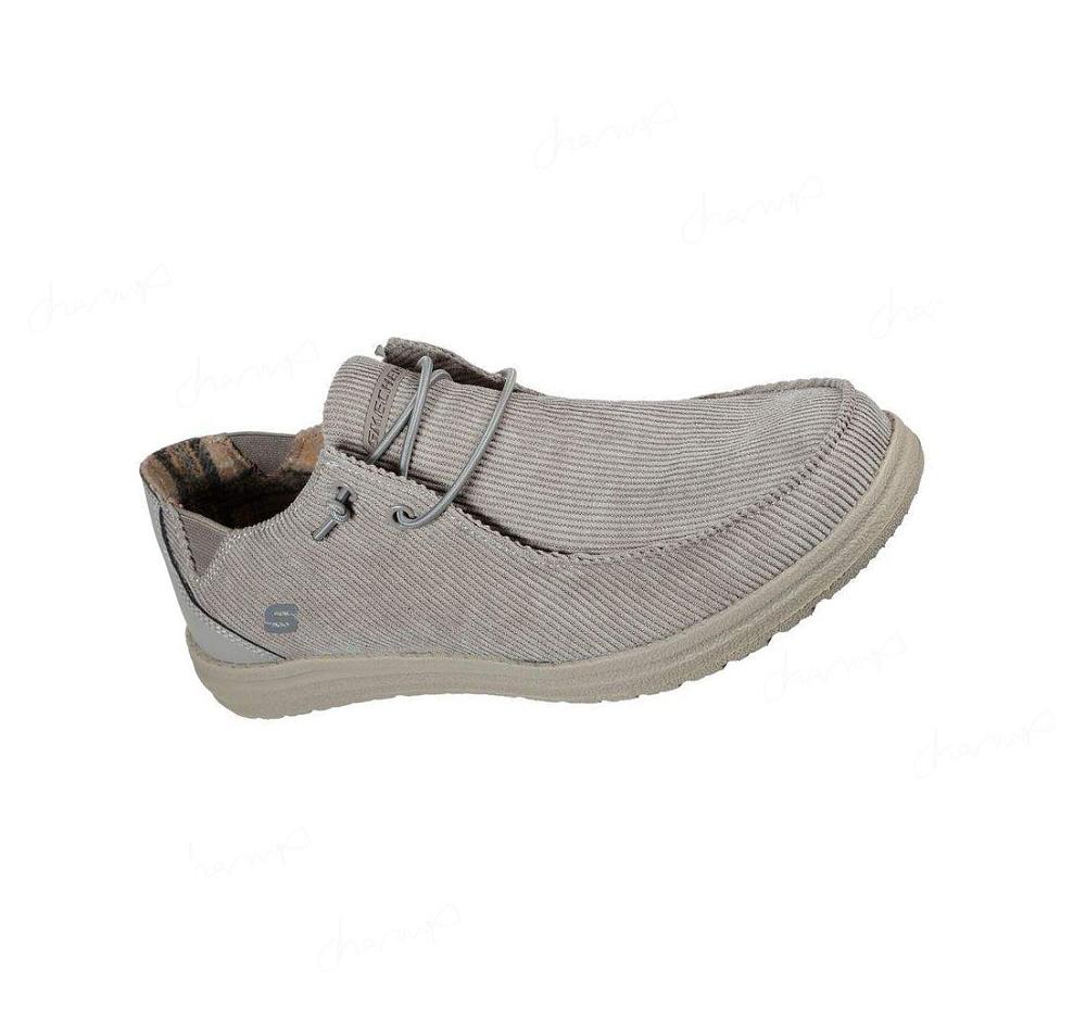 Zapatillas Sin Cordones Skechers Relaxed Fit: Melson - Corduroy Hombre Kaki | 5AA3X_AR