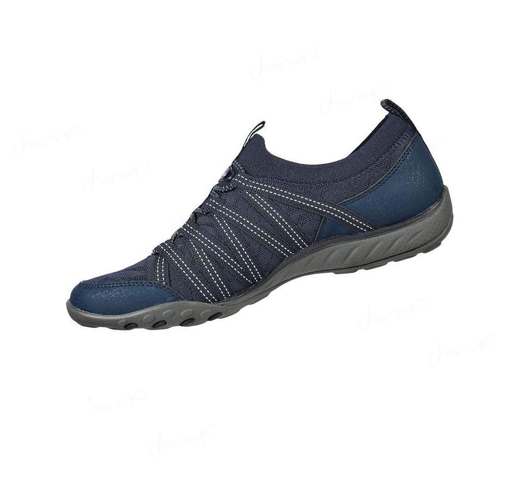 Zapatillas Sin Cordones Skechers Relaxed Fit: Breathe-Easy - First Light Mujer Azul Marino | 6399P_AR