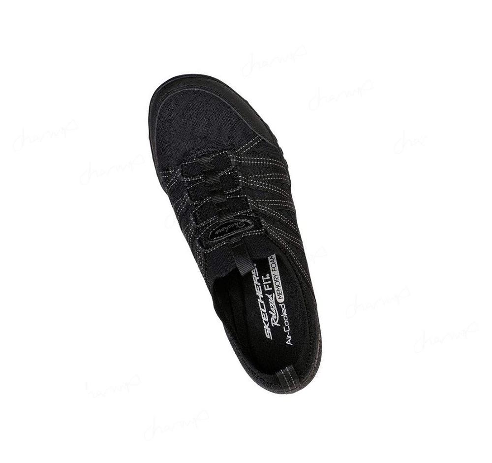 Zapatillas Sin Cordones Skechers Relaxed Fit: Breathe-Easy - First Light Mujer Negras | 63A90_AR