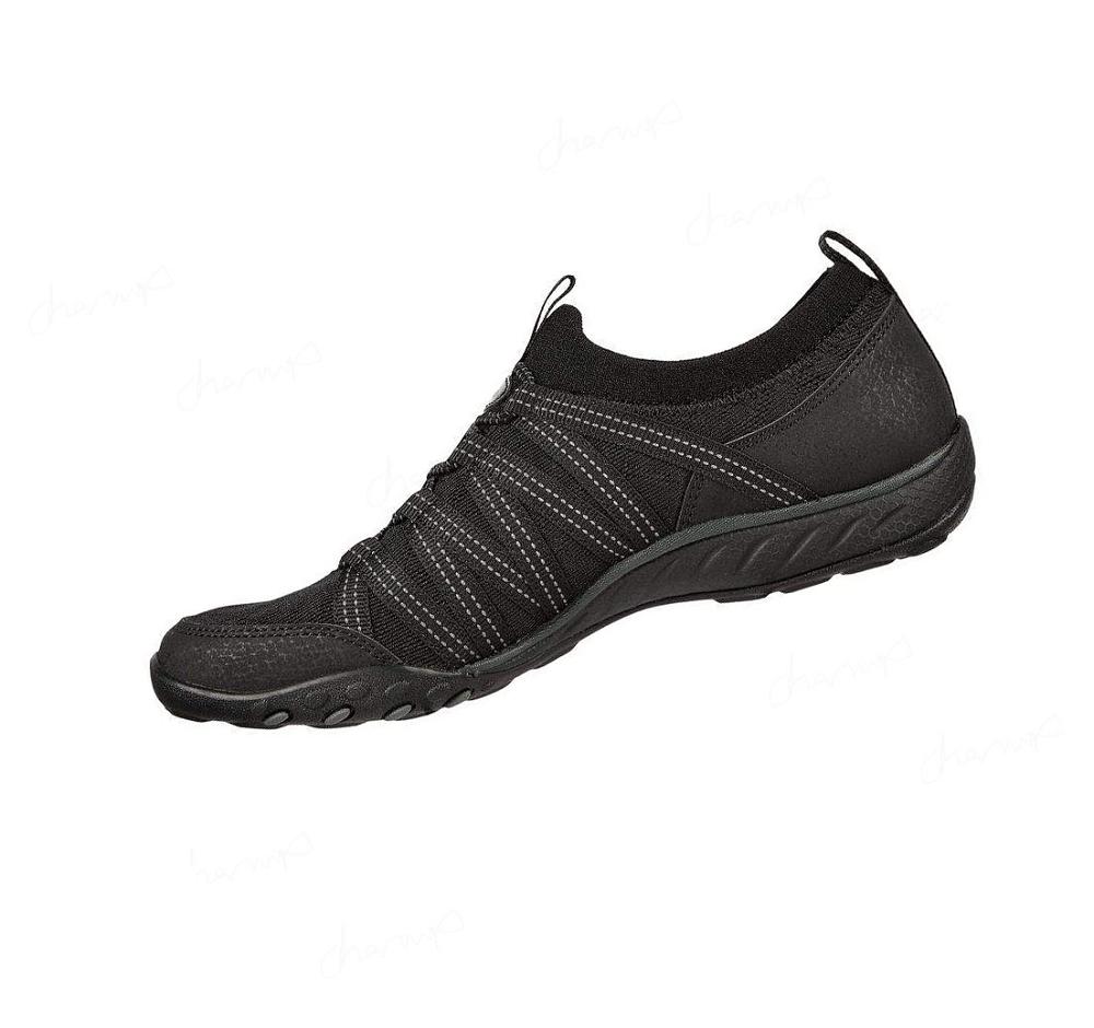 Zapatillas Sin Cordones Skechers Relaxed Fit: Breathe-Easy - First Light Mujer Negras | 63A90_AR