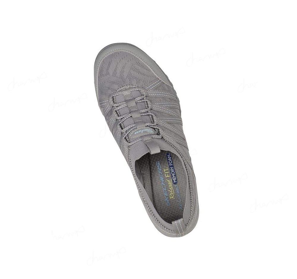 Zapatillas Sin Cordones Skechers Relaxed Fit: Breathe-Easy - First Light Mujer Gris | 63TAW_AR