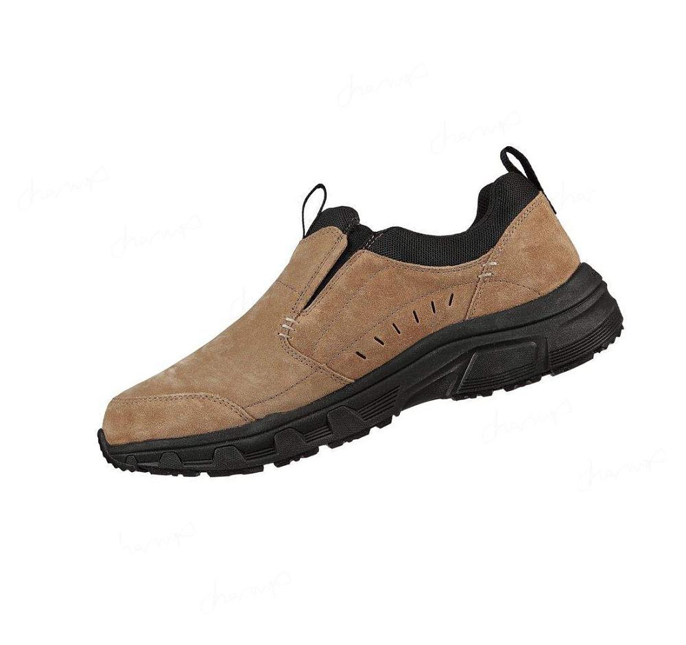 Zapatillas Sin Cordones Skechers Relaxed Fit: Oak Canyon Hombre Marrones Negras | 681AK_AR