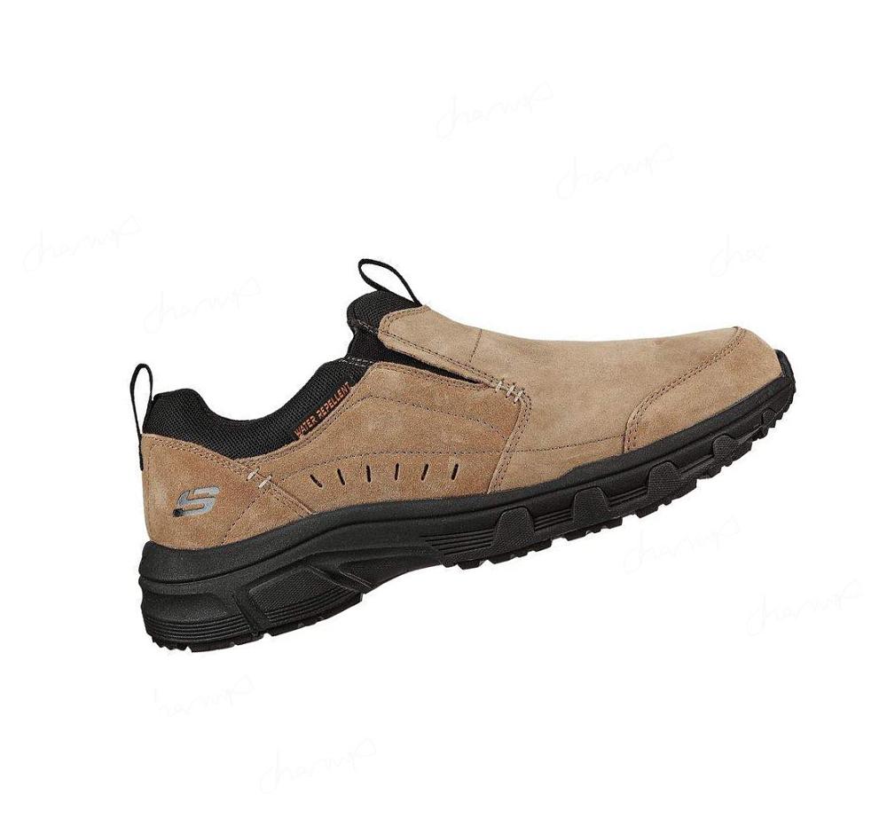 Zapatillas Sin Cordones Skechers Relaxed Fit: Oak Canyon Hombre Marrones Negras | 681AK_AR