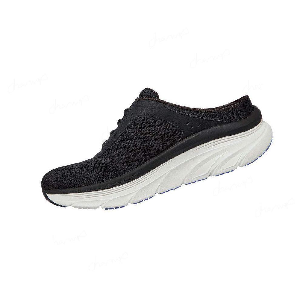 Zapatillas Sin Cordones Skechers Relaxed Fit: D'Lux Walker - Calm Aura Mujer Negras Moradas | 68T2L_AR