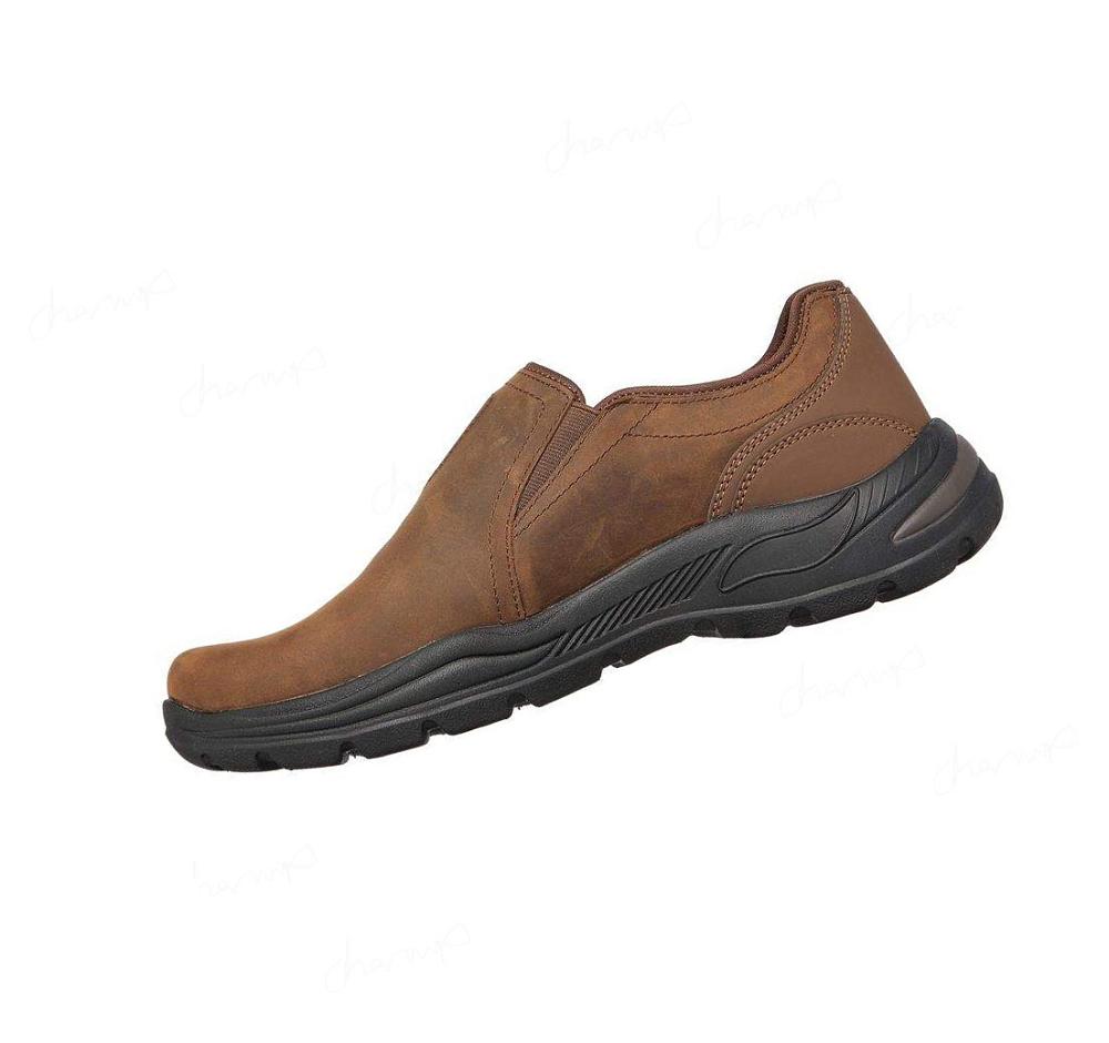 Zapatillas Sin Cordones Skechers Relaxed Fit: Arch Fit Motley - Orago Hombre Marrones | A05TP_AR