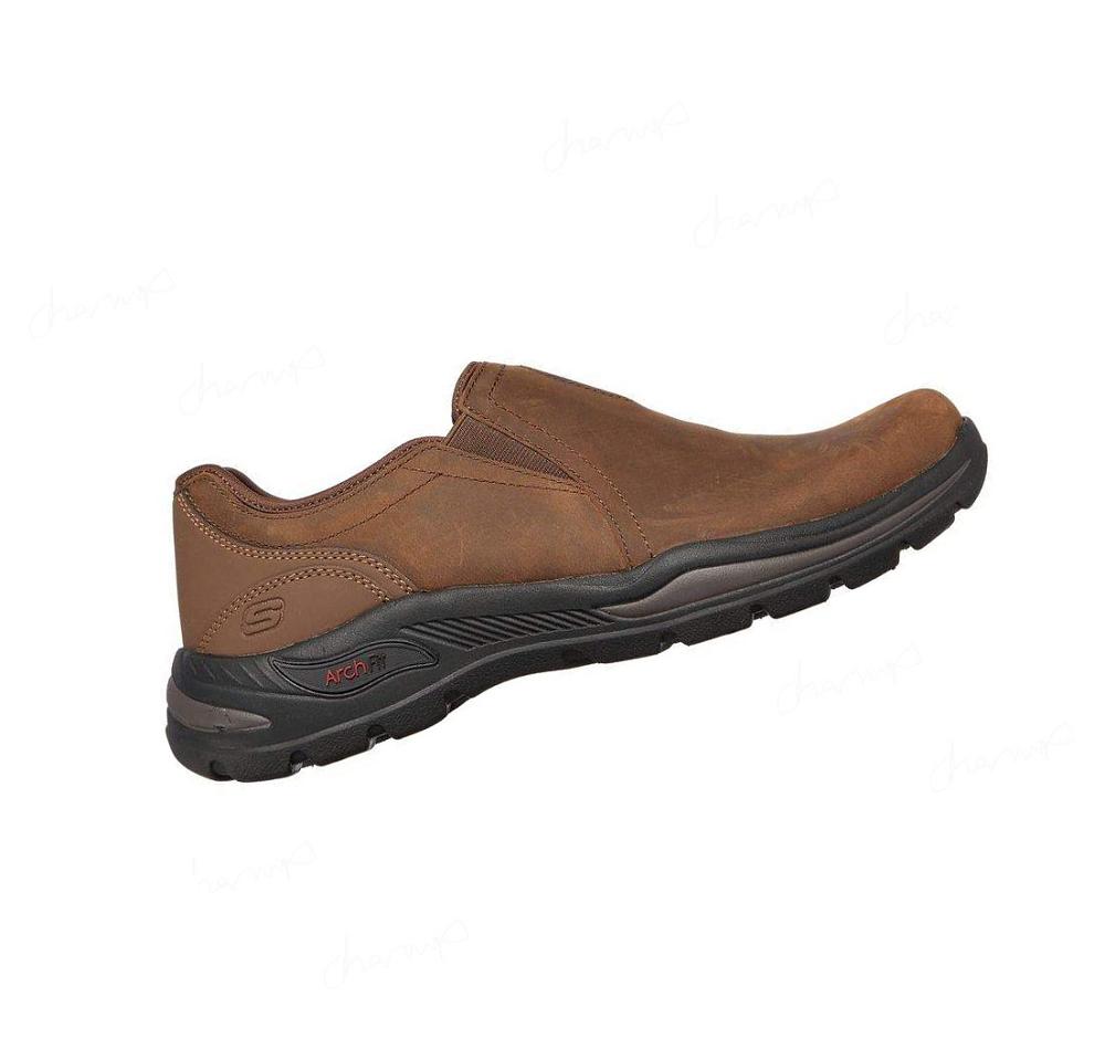 Zapatillas Sin Cordones Skechers Relaxed Fit: Arch Fit Motley - Orago Hombre Marrones | A05TP_AR