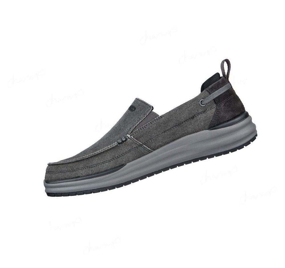 Zapatillas Sin Cordones Skechers Relaxed Fit: Arch Fit Melo - Port Bow Hombre Negras | A1180_AR