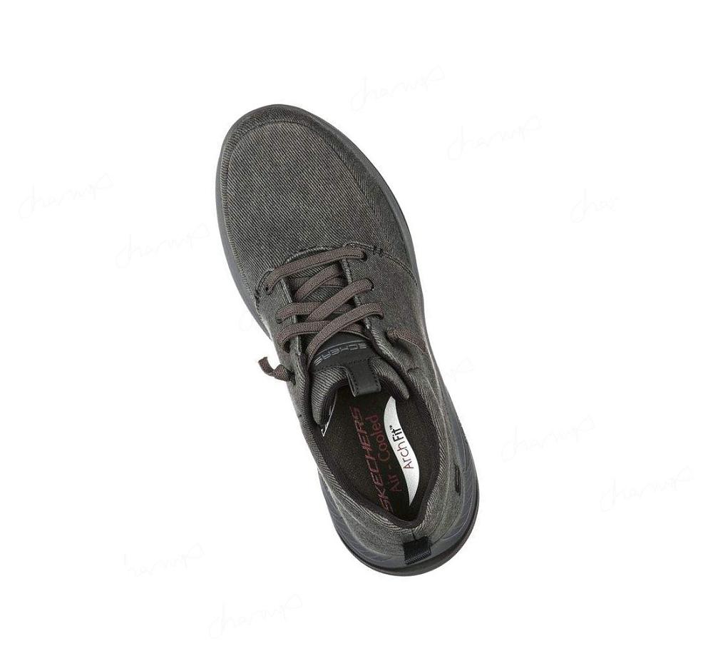 Zapatillas Sin Cordones Skechers Relaxed Fit: Arch Fit Motley - Brenan Hombre Negras | A132A_AR