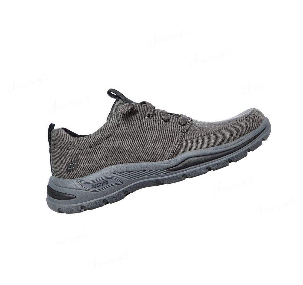 Zapatillas Sin Cordones Skechers Relaxed Fit: Arch Fit Motley - Brenan Hombre Negras | A132A_AR