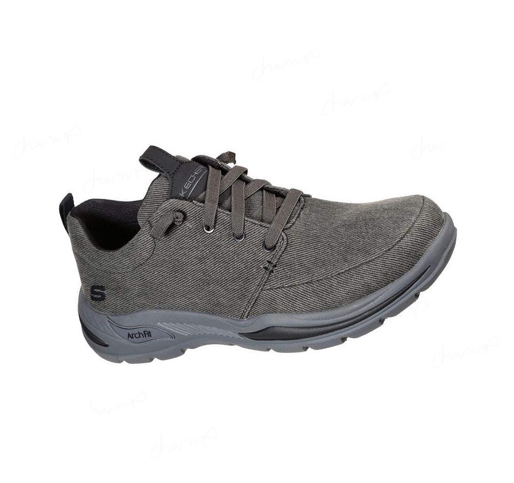 Zapatillas Sin Cordones Skechers Relaxed Fit: Arch Fit Motley - Brenan Hombre Negras | A132A_AR