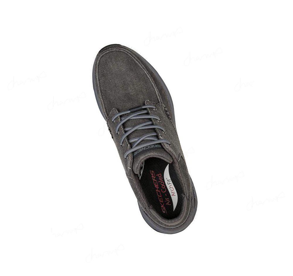 Zapatillas Sin Cordones Skechers Relaxed Fit: Arch Fit Ripple - Poliver Hombre Negras | A1A33_AR