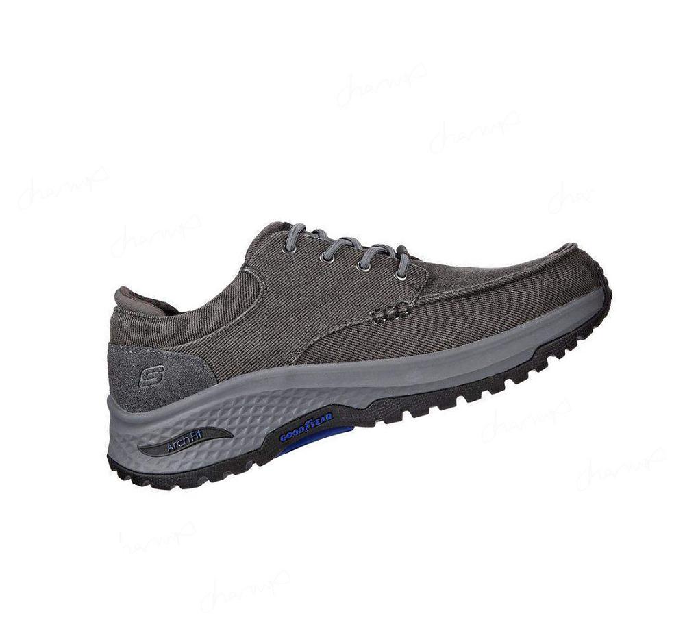 Zapatillas Sin Cordones Skechers Relaxed Fit: Arch Fit Ripple - Poliver Hombre Negras | A1A33_AR