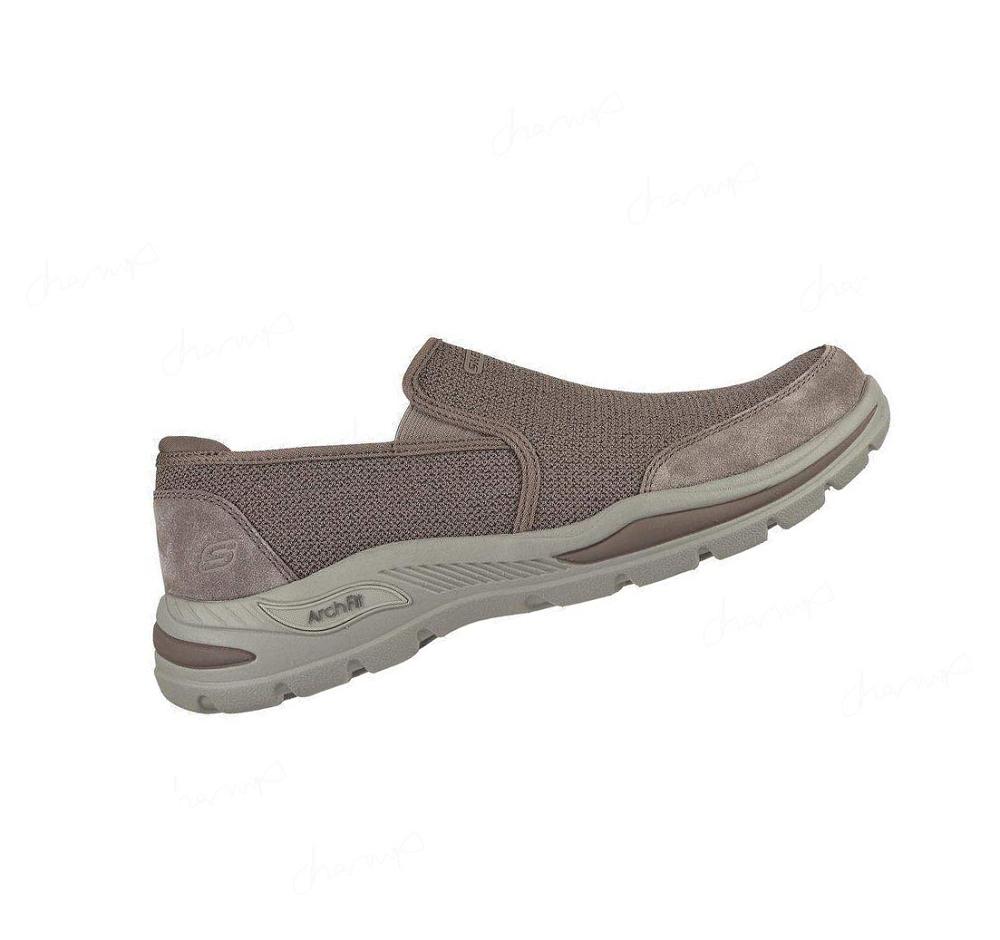 Zapatillas Sin Cordones Skechers Relaxed Fit: Arch Fit Motley - Ratel Hombre Marrones | A20TD_AR