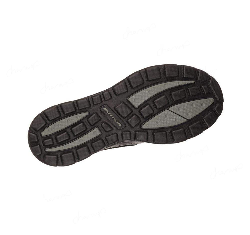 Zapatillas Sin Cordones Skechers Relaxed Fit: Superior - Gains Hombre Negras | A20TG_AR