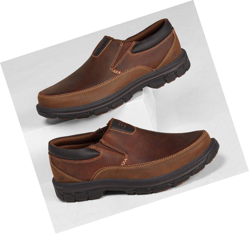 Zapatillas Sin Cordones Skechers Relaxed Fit: Segment - The Search Hombre Marrones | A2A30_AR