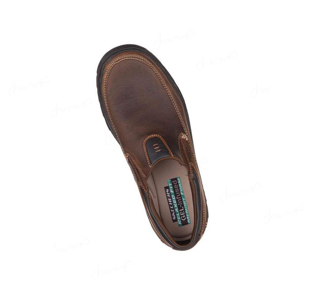 Zapatillas Sin Cordones Skechers Relaxed Fit: Segment - The Search Hombre Marrones | A2A30_AR