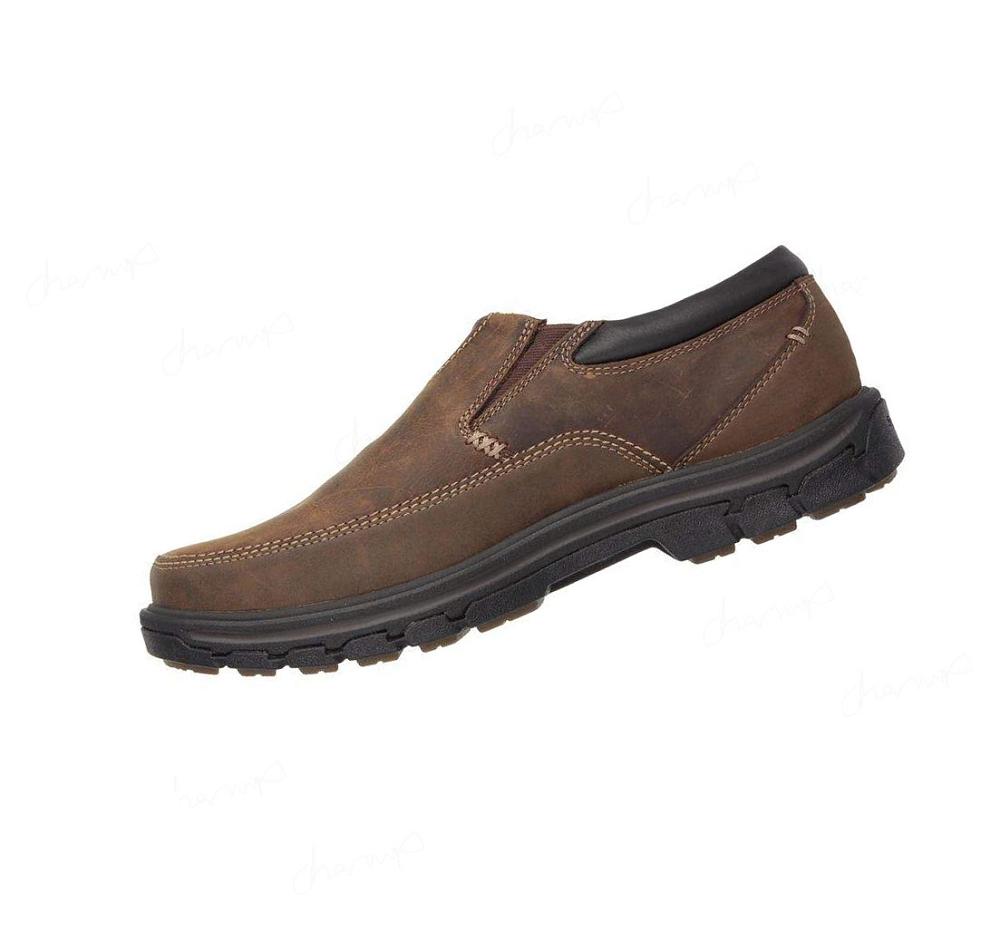 Zapatillas Sin Cordones Skechers Relaxed Fit: Segment - The Search Hombre Marrones | A2A30_AR