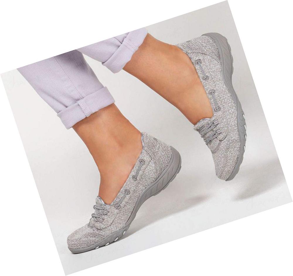 Zapatillas Sin Cordones Skechers Relaxed Fit: Breathe Easy - Good Influence Mujer Gris | A5290_AR