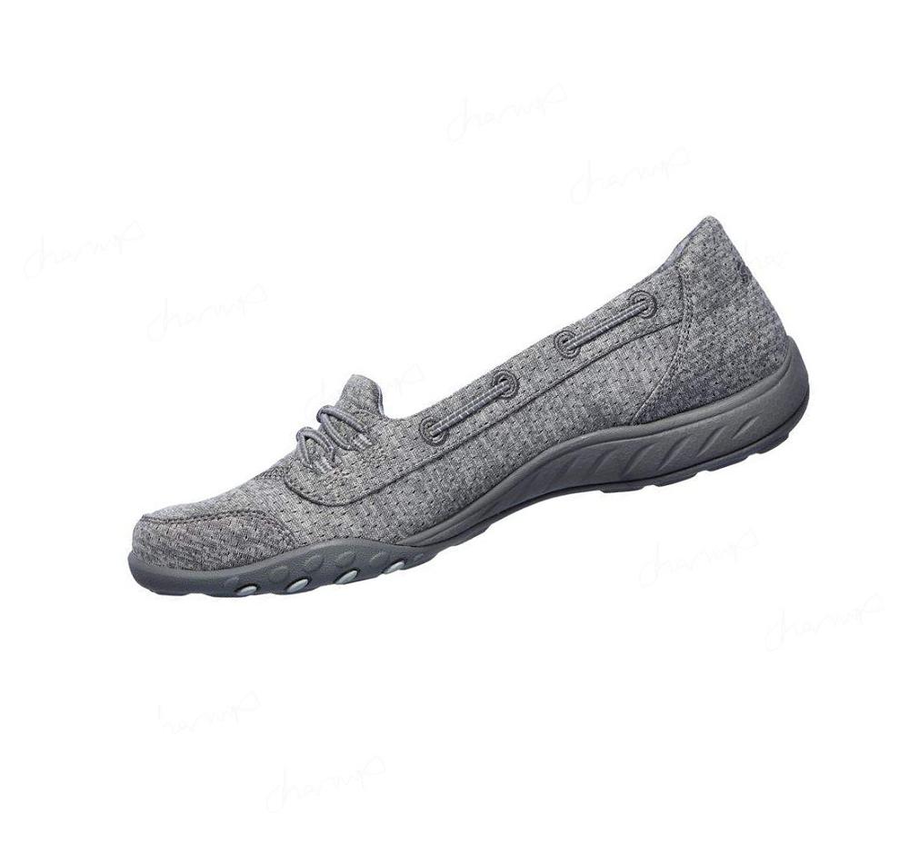 Zapatillas Sin Cordones Skechers Relaxed Fit: Breathe Easy - Good Influence Mujer Gris | A5290_AR