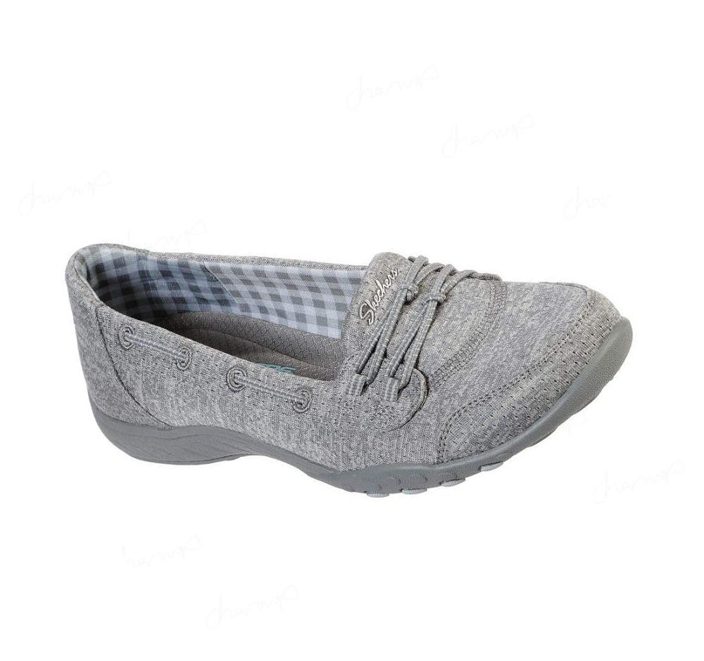 Zapatillas Sin Cordones Skechers Relaxed Fit: Breathe Easy - Good Influence Mujer Gris | A5290_AR