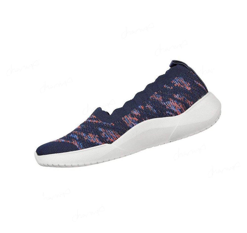 Zapatillas Sin Cordones Skechers Relaxed Fit: Seager Cup - My Impression Mujer Azul Marino Multicolor | A596B_AR