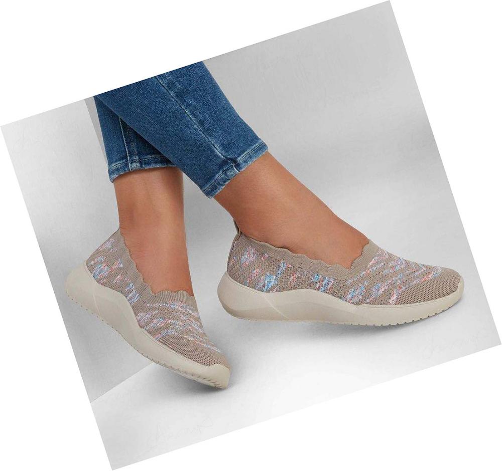 Zapatillas Sin Cordones Skechers Relaxed Fit: Seager Cup - My Impression Mujer Gris Marrones Multicolor | A621G_AR