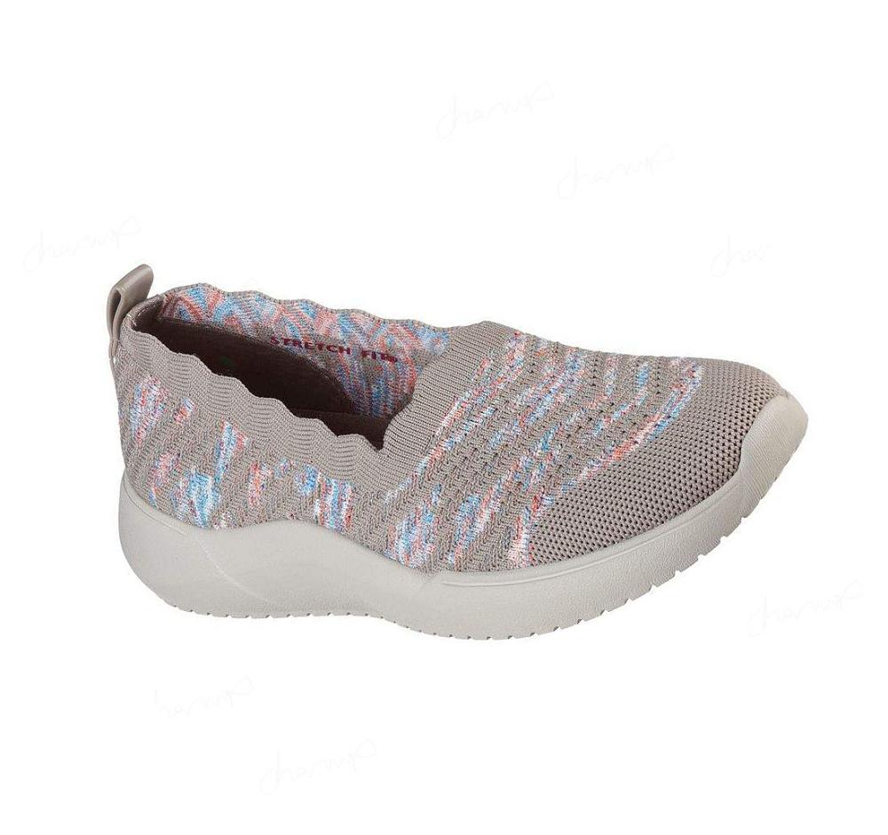 Zapatillas Sin Cordones Skechers Relaxed Fit: Seager Cup - My Impression Mujer Gris Marrones Multicolor | A621G_AR