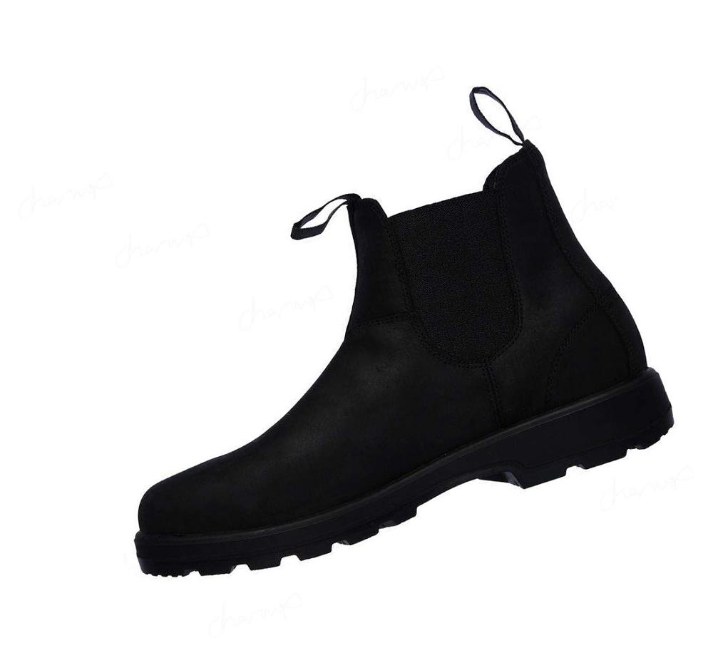 Zapatillas Sin Cordones Skechers Relaxed Fit: Molton - Gaveno Hombre Negras | A80TD_AR