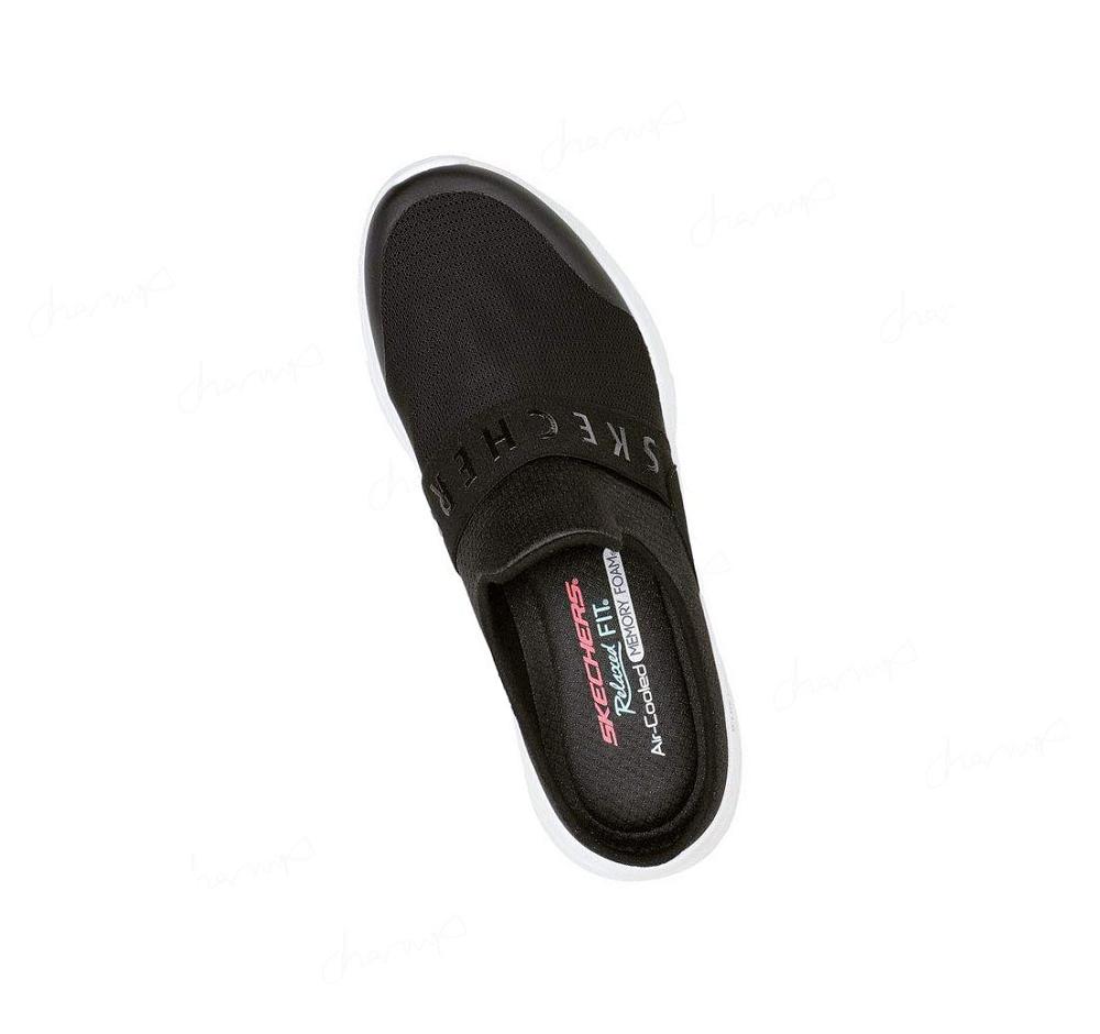 Zapatillas Sin Cordones Skechers Relaxed Fit: D'Lux Comodidad - Enthusiast Mujer Negras Blancas | A888K_AR