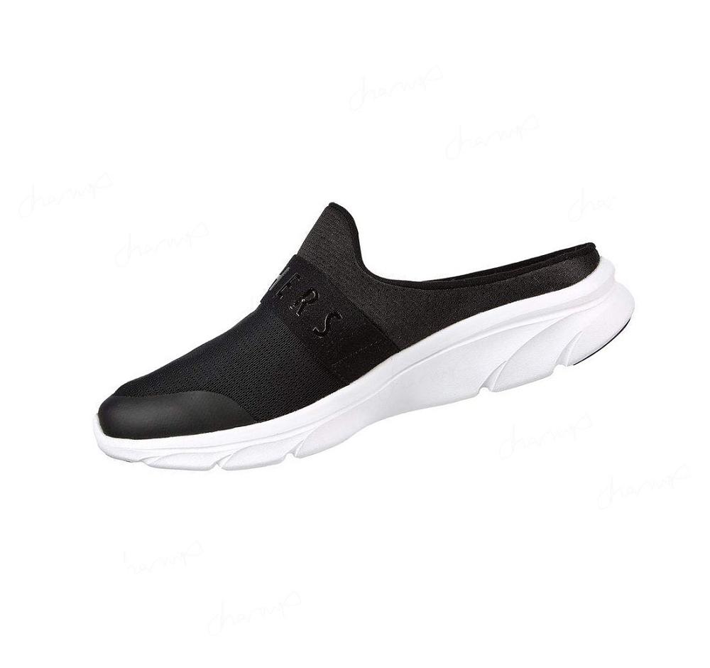 Zapatillas Sin Cordones Skechers Relaxed Fit: D'Lux Comodidad - Enthusiast Mujer Negras Blancas | A888K_AR