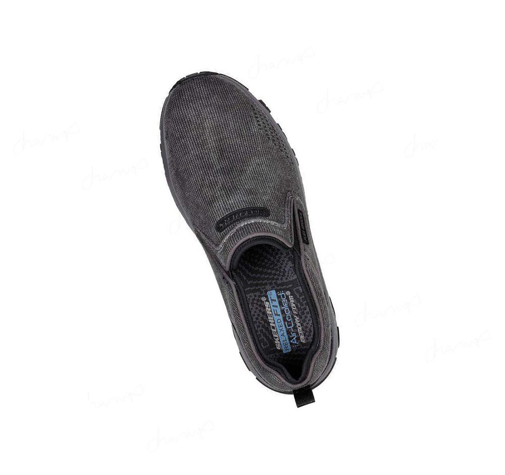 Zapatillas Sin Cordones Skechers Relaxed Fit: Edgmont - Shelvin Hombre Negras | A982C_AR