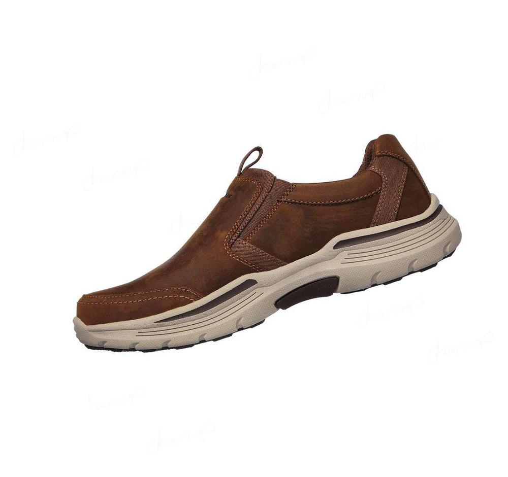 Zapatillas Sin Cordones Skechers Relaxed Fit: Expended - Morgo Hombre Marrones | AA0T8_AR