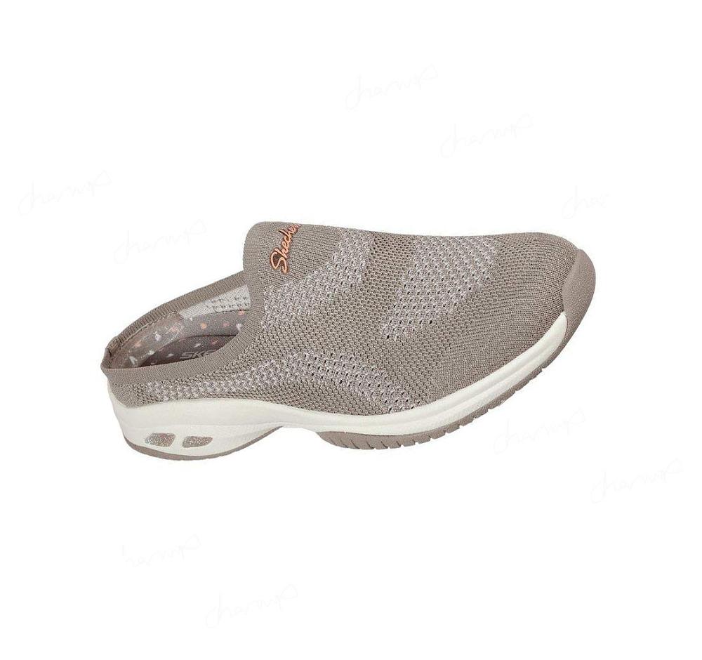 Zapatillas Sin Cordones Skechers Relaxed Fit: Commute Time - In Knit To Win Mujer Gris Marrones | AA5AL_AR