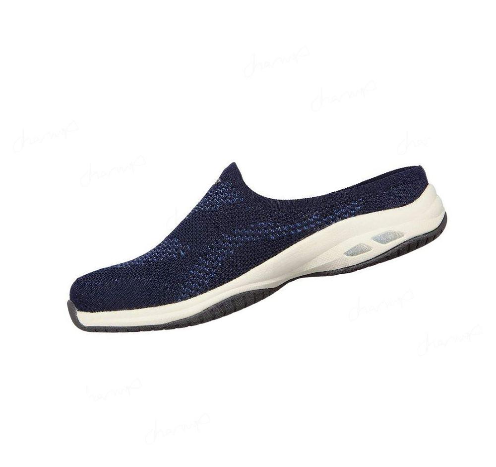 Zapatillas Sin Cordones Skechers Relaxed Fit: Commute Time - In Knit To Win Mujer Azul Marino | AAT9A_AR