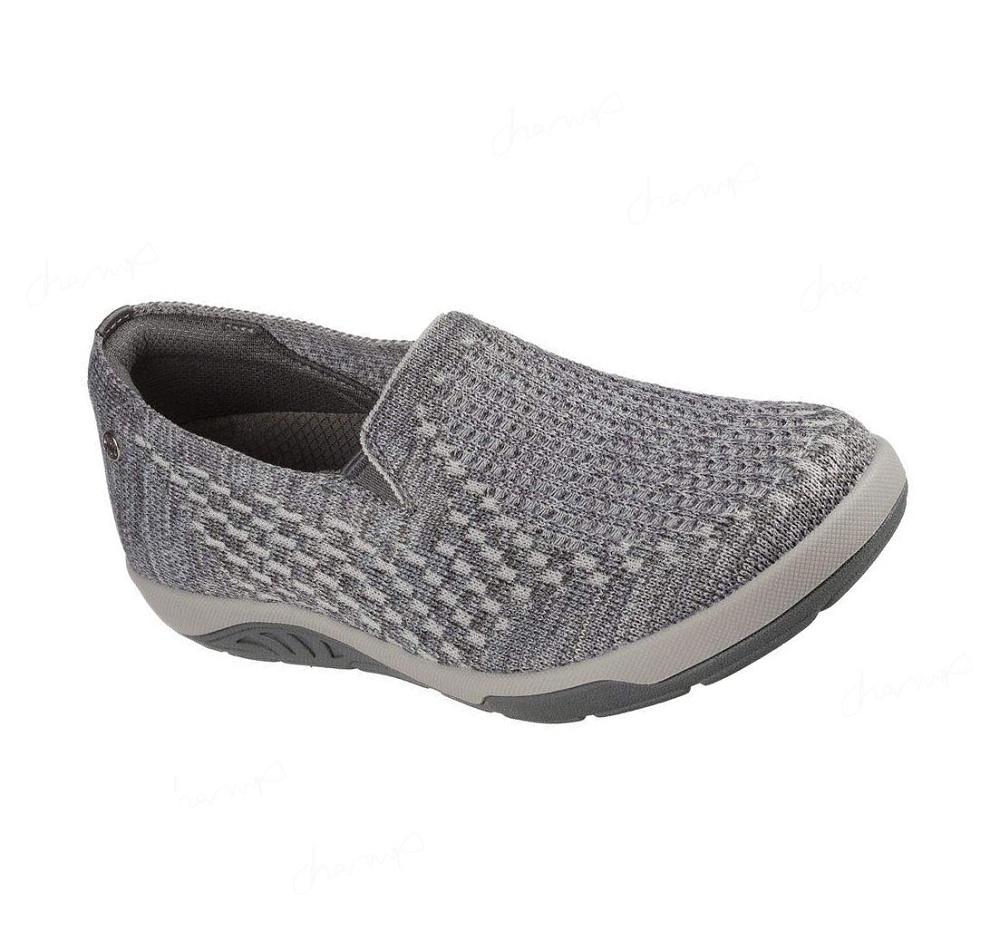 Zapatillas Sin Cordones Skechers Relaxed Fit: Arch Fit Reggae Cup - For Fun Mujer Gris | AT13X_AR