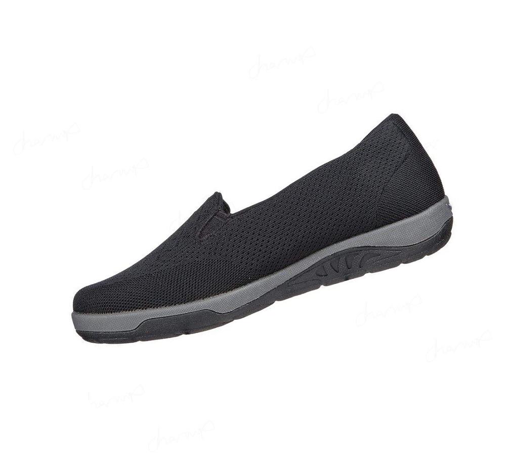 Zapatillas Sin Cordones Skechers Relaxed Fit: Arch Fit Reggae Cup - Rivers Mujer Negras | AT63A_AR